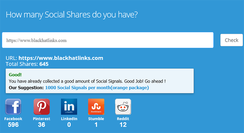 Social Media Share Checker