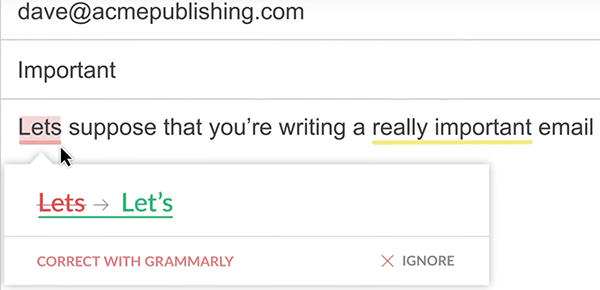 Grammarly Chrome Extension