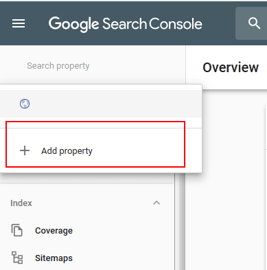 Google Search Console Add Property