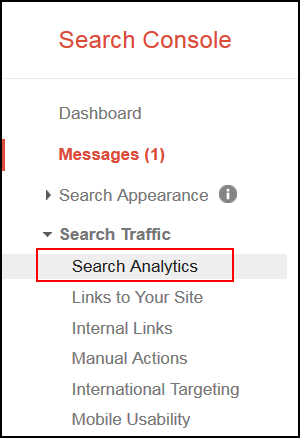 Google Search Console Analytics