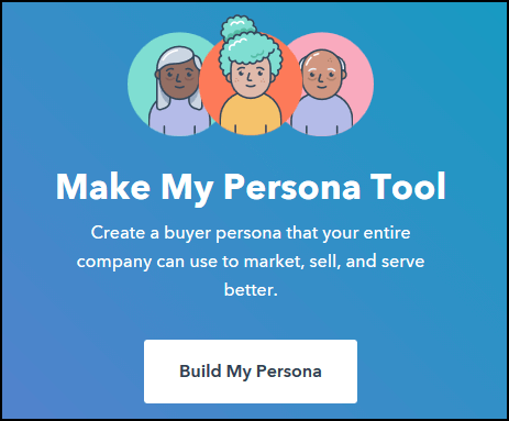 Hubspot Persona Tool