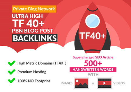 Buy Quality Ultra High TF PBN Blog Post Backlinks